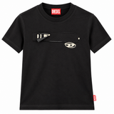 Diesel Ladies T-Reg-Zal-V1 Relaxed T-Shirt In Black