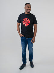 Ben Sherman Mens Disk Foil T-Shirt In Black