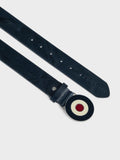 Ben Sherman Distressed Leather Target Buck Navy