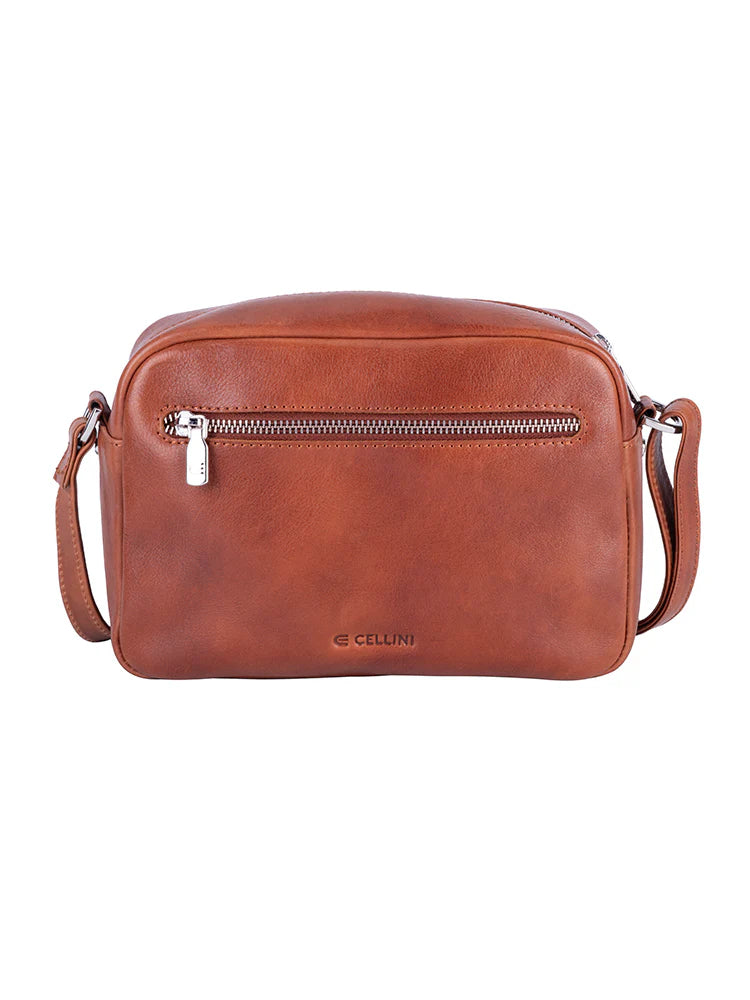 Cellini Adina Large Camera Bag  Cognac