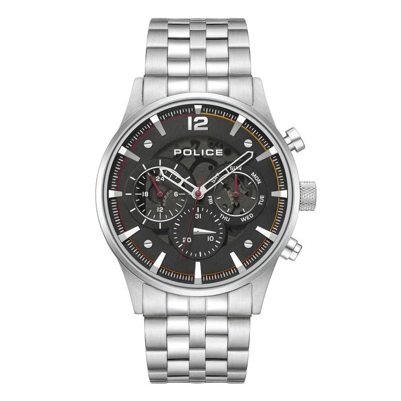 Police Mens Malawi Silver Watch