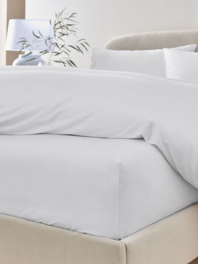 Egyptian Cotton T400 Extra Depth Fitted Sheet In White