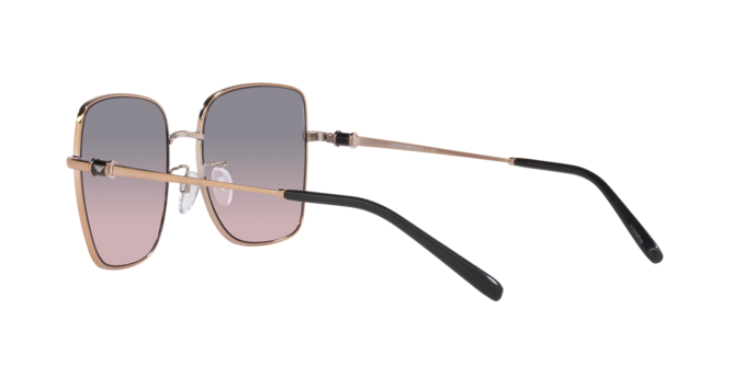 Emporio Armani Unisex Shiny Sunglasses In Rose Gold