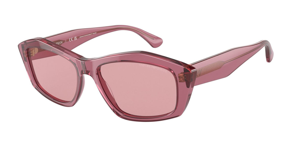 Emporio Armani Acetate Frame Sunglasses In Pink