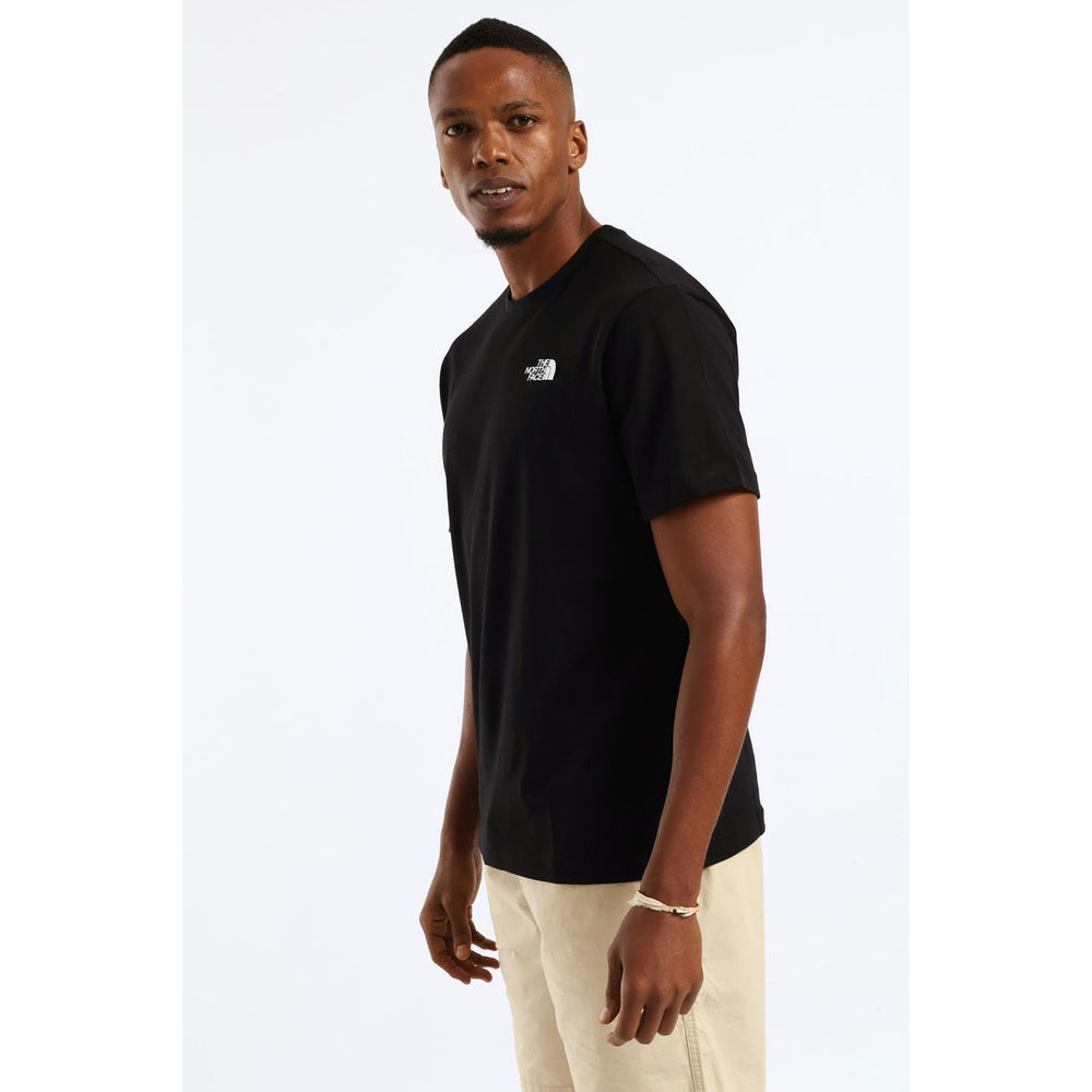 The North Face Mens Box NSE Celebration Vertical Graphic T-Shirt In Black/White