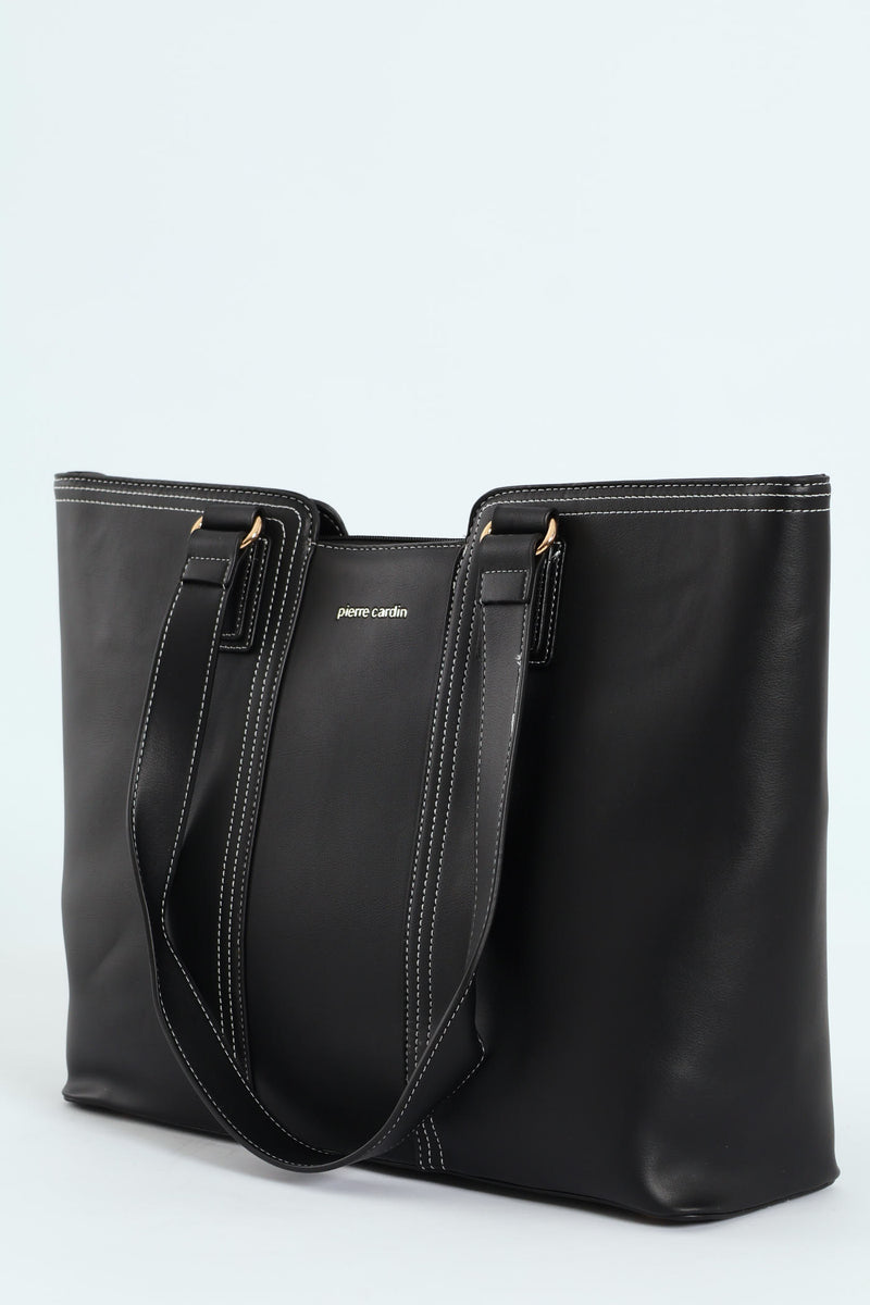 Pierre Cardin Julitet Laptop Bag In Black