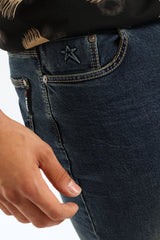 Soviet Mens Terminator #9 Slim Leg Jeans In Blue