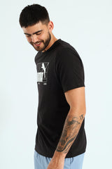 Puma Mens Graphic No.1 Logo Tee Black