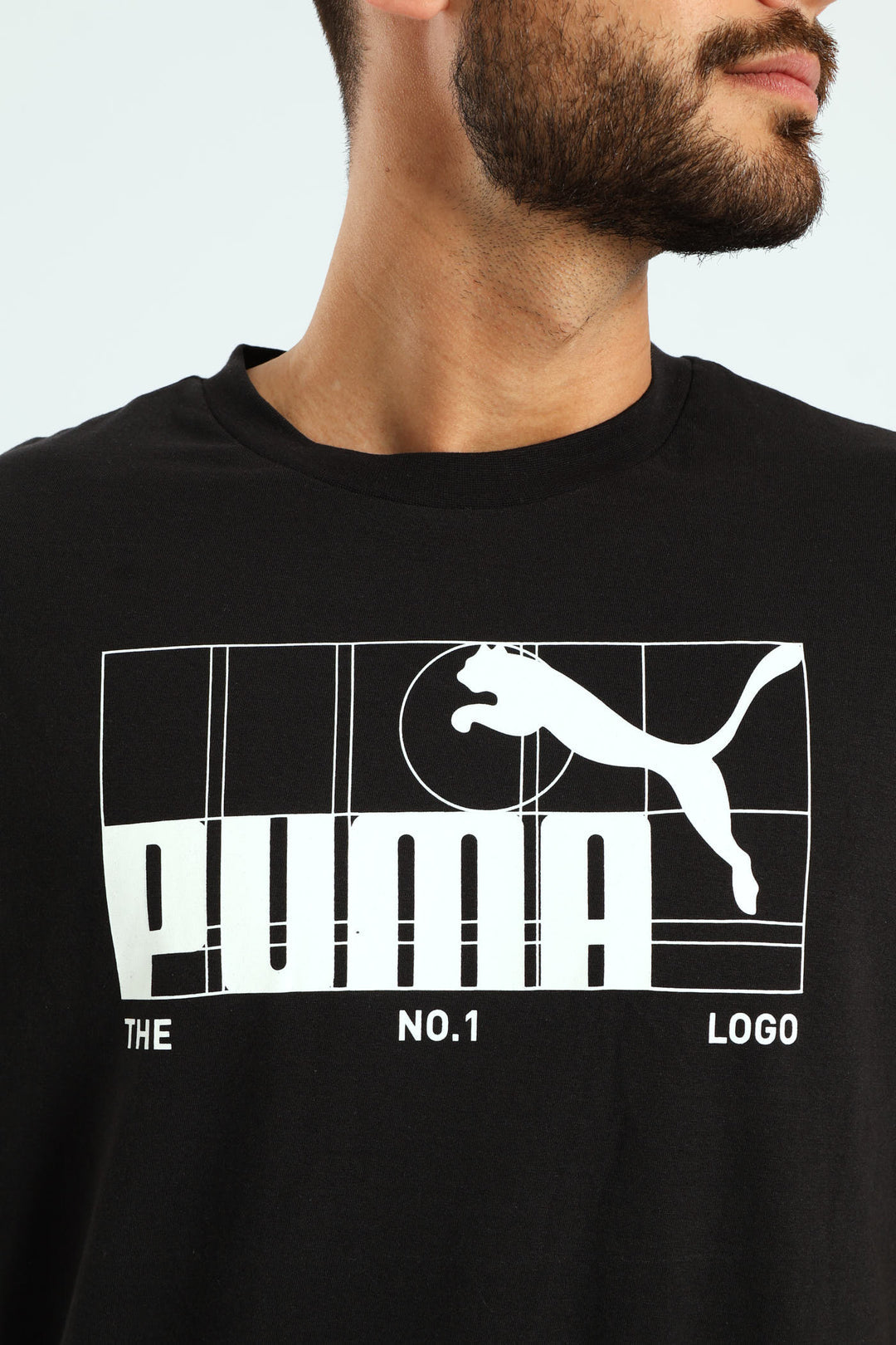Puma Mens Graphic No.1 Logo Tee Black