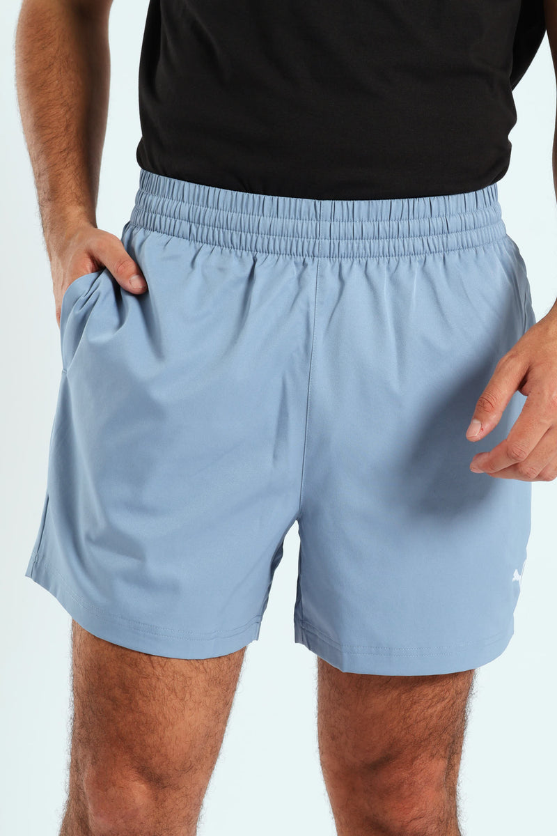 Puma Mens Essential Woven Shorts 5'' In Cool Blue