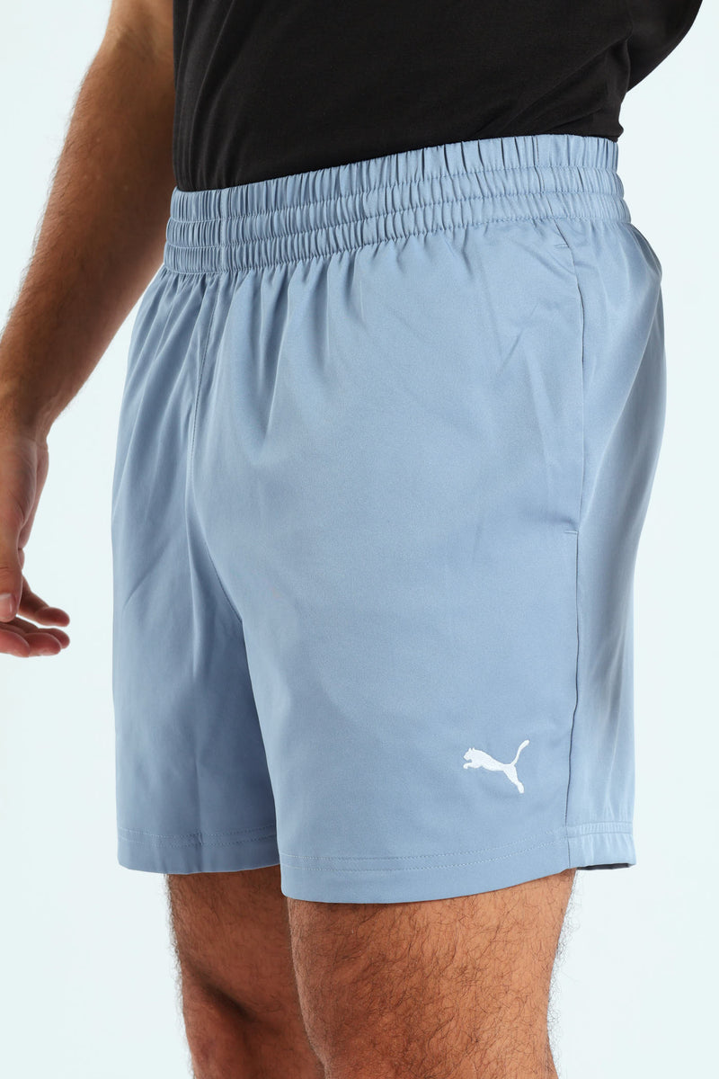 Puma Mens Essential Woven Shorts 5'' In Cool Blue