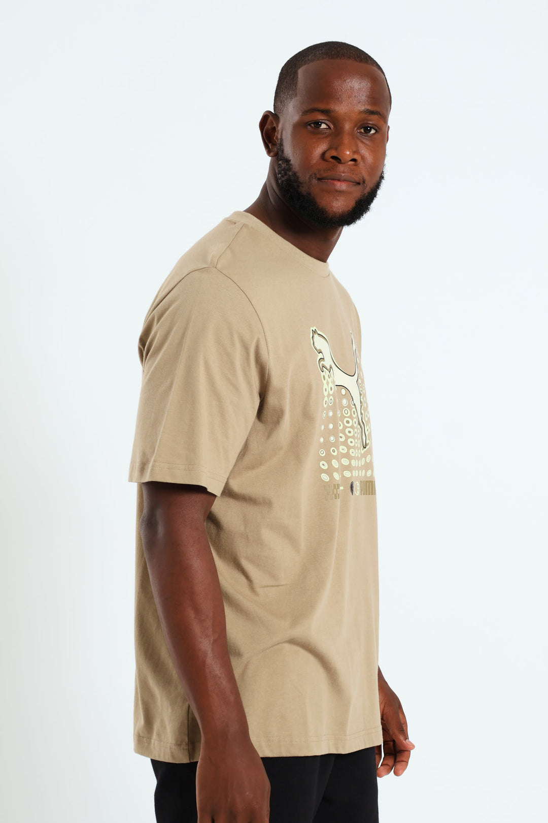 Puma Graphics Cat Gradient Tee Oak
