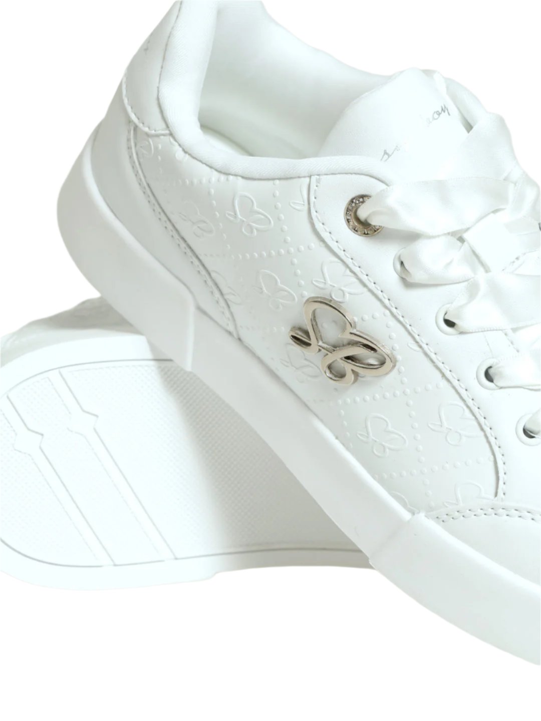 Sissyboy Sh1230 Ladies Embossed Sb Sneaker White