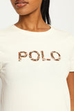 Polo Womens Anlia Embellished T-Shirt In Off White