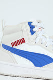 Puma Rebound V6 Mid Jr Shoes In White Multi