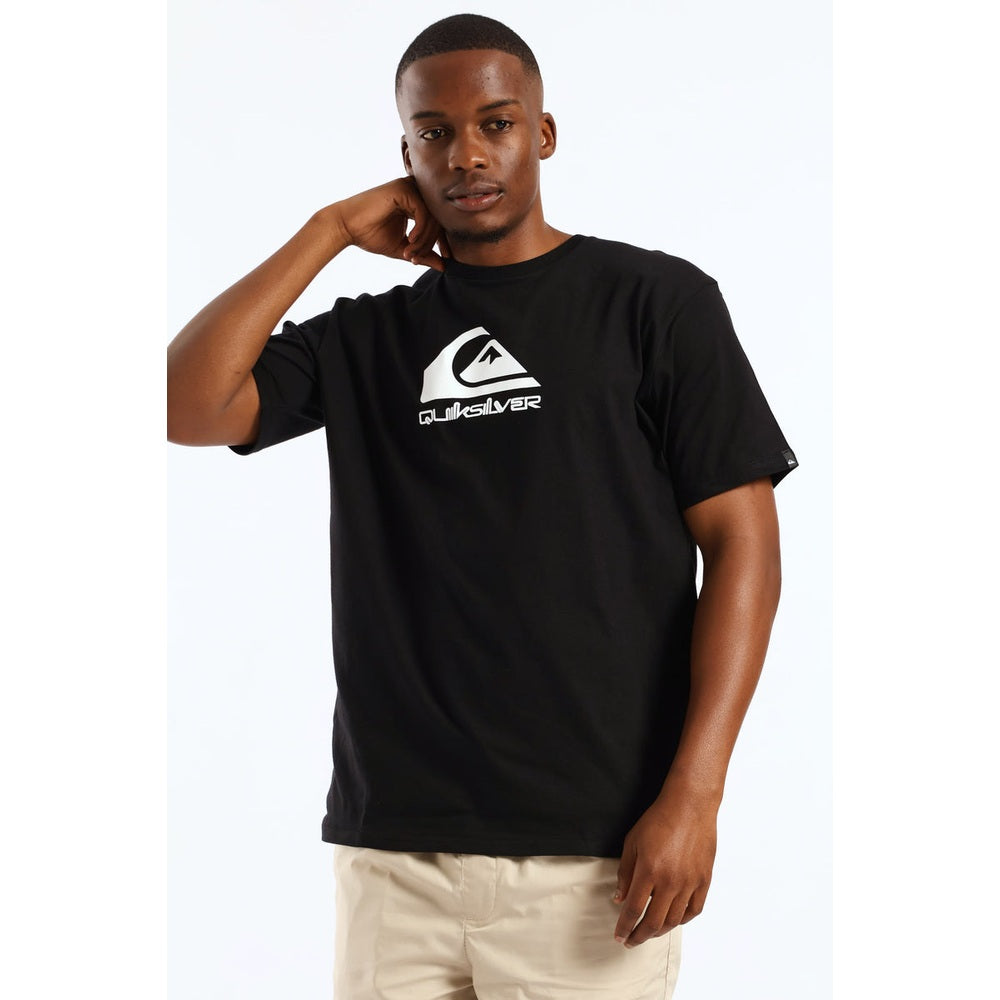 Quiksilver Boys Corp Logo T-Shirt In Black