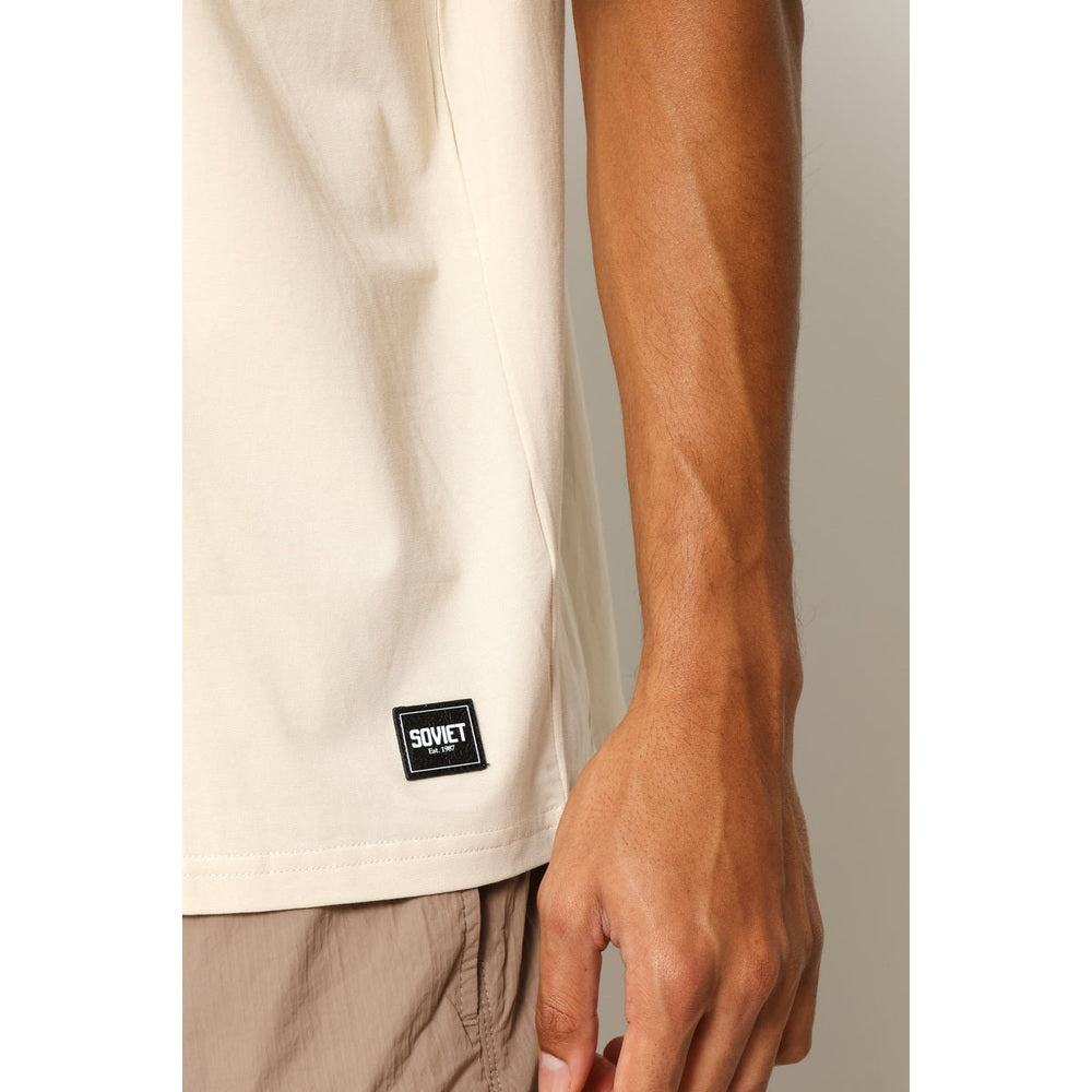 Soviet Mens Smith Short Sleeves Fashion Box Fit T-Shirt Ion Sand/Brown