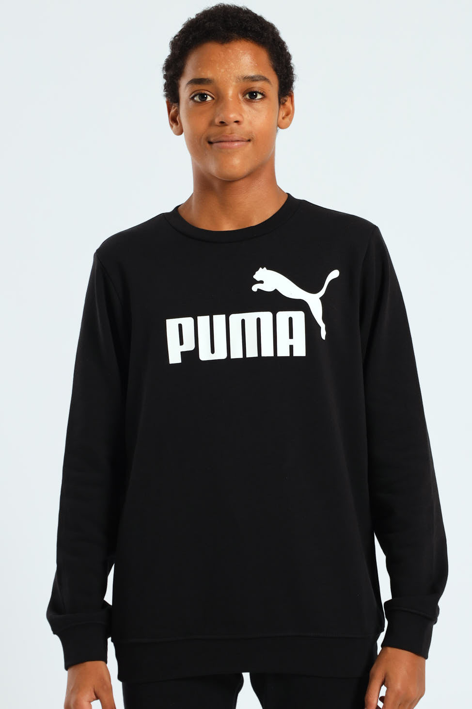 Puma Kids Ess No.1 Logo Crew Top Black