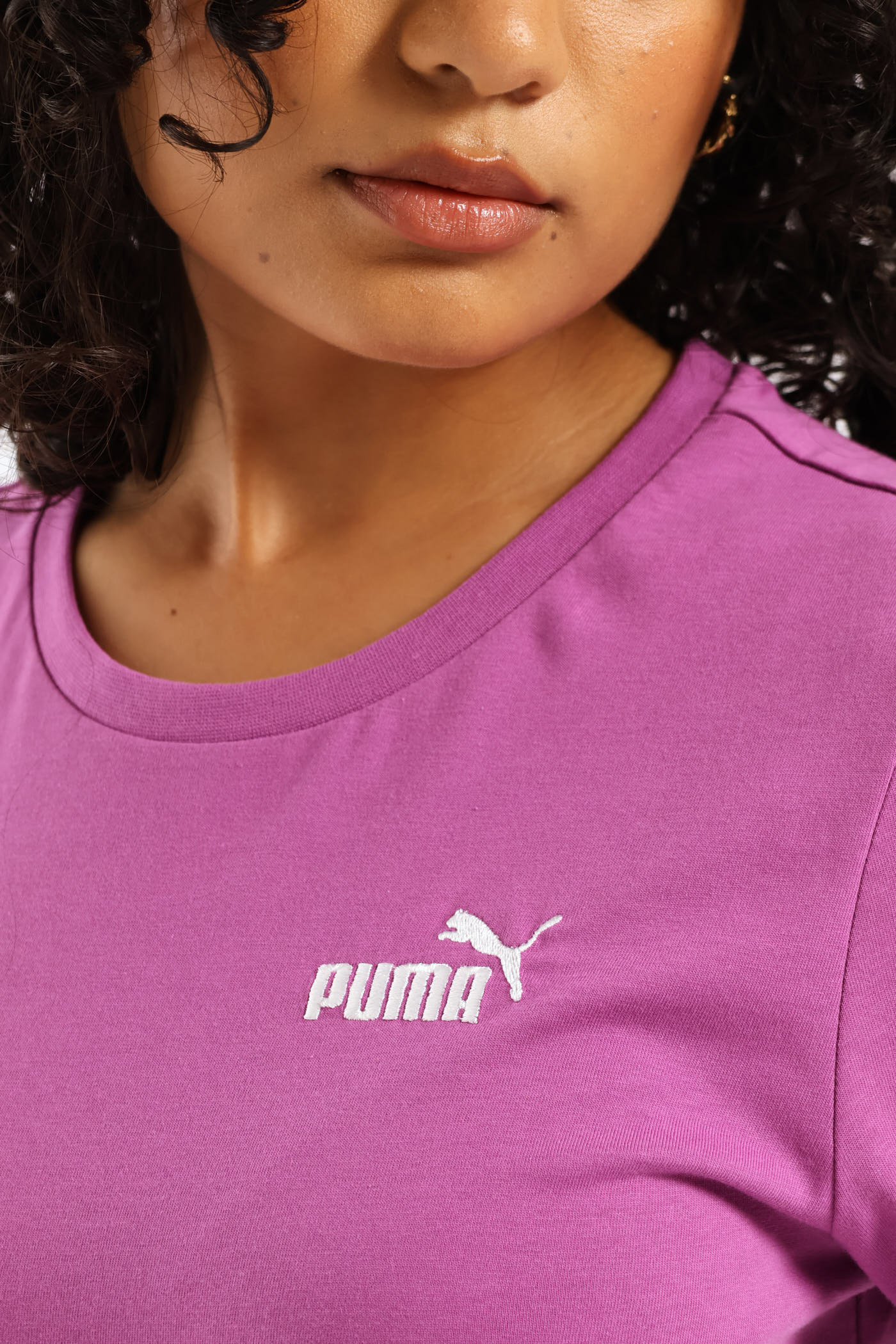 Puma Womens Essential Small Logo In Wildberry