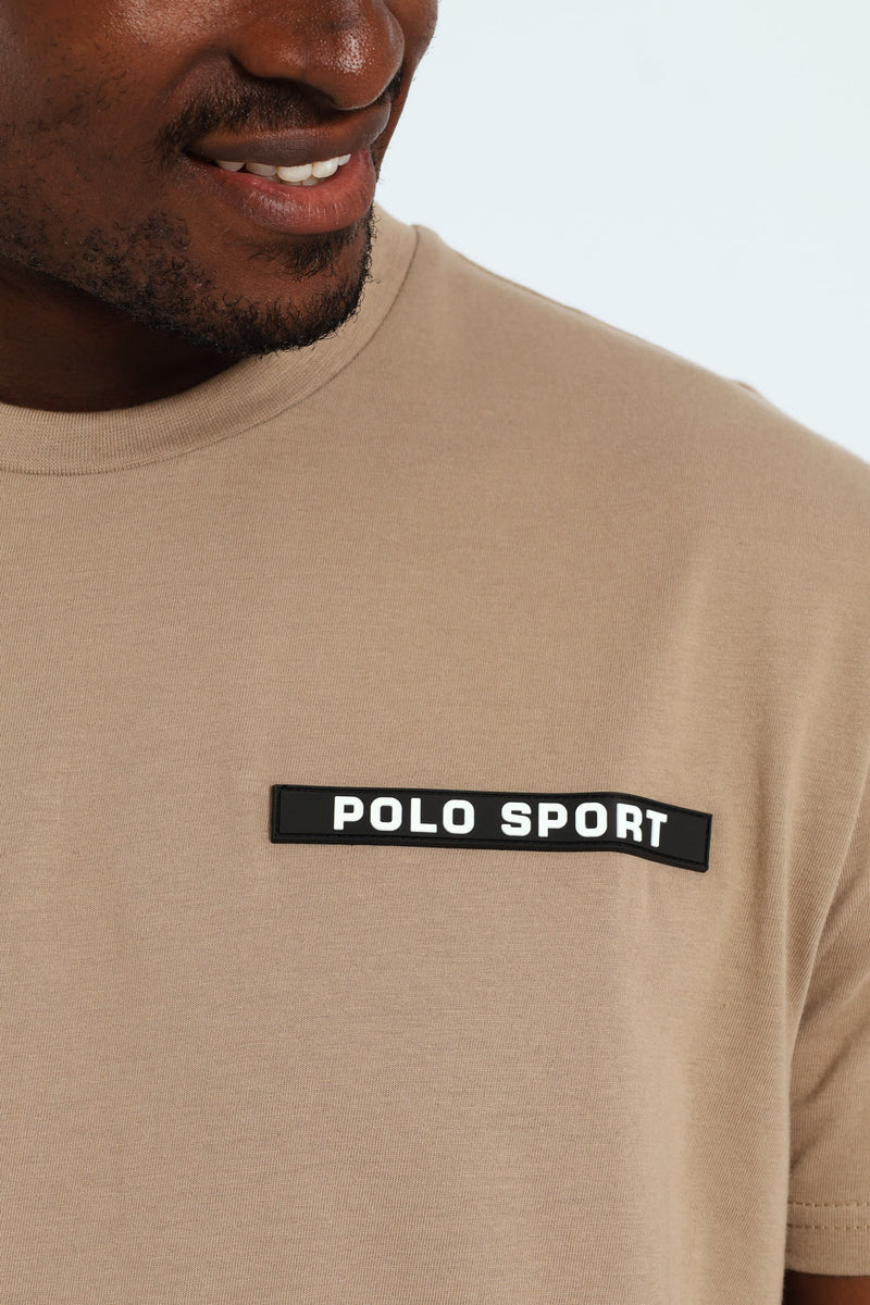 Polo Mens Sport Big Logo T-Shirt in Taupe