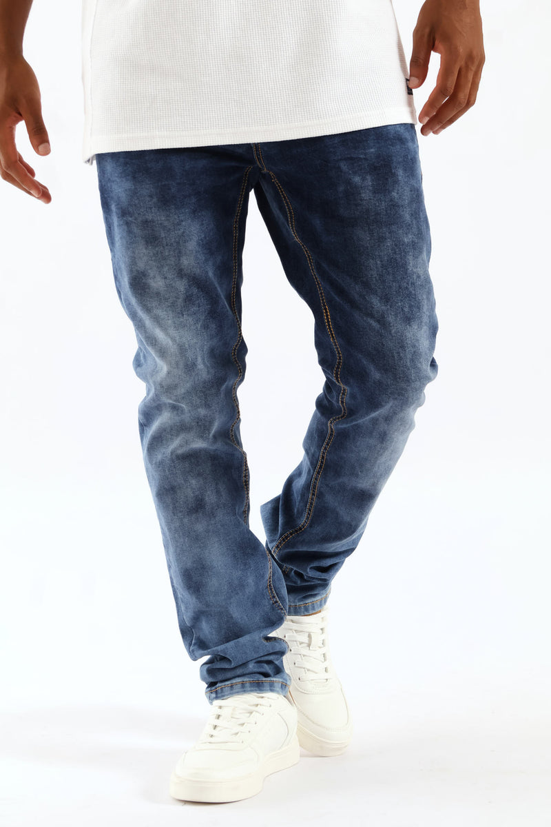 Soviet Mens Terminator #9 Slim Leg Jeans In Indigo