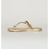 Ipanema Ladies Glam Ring Thong Sandals In Beige & Gold