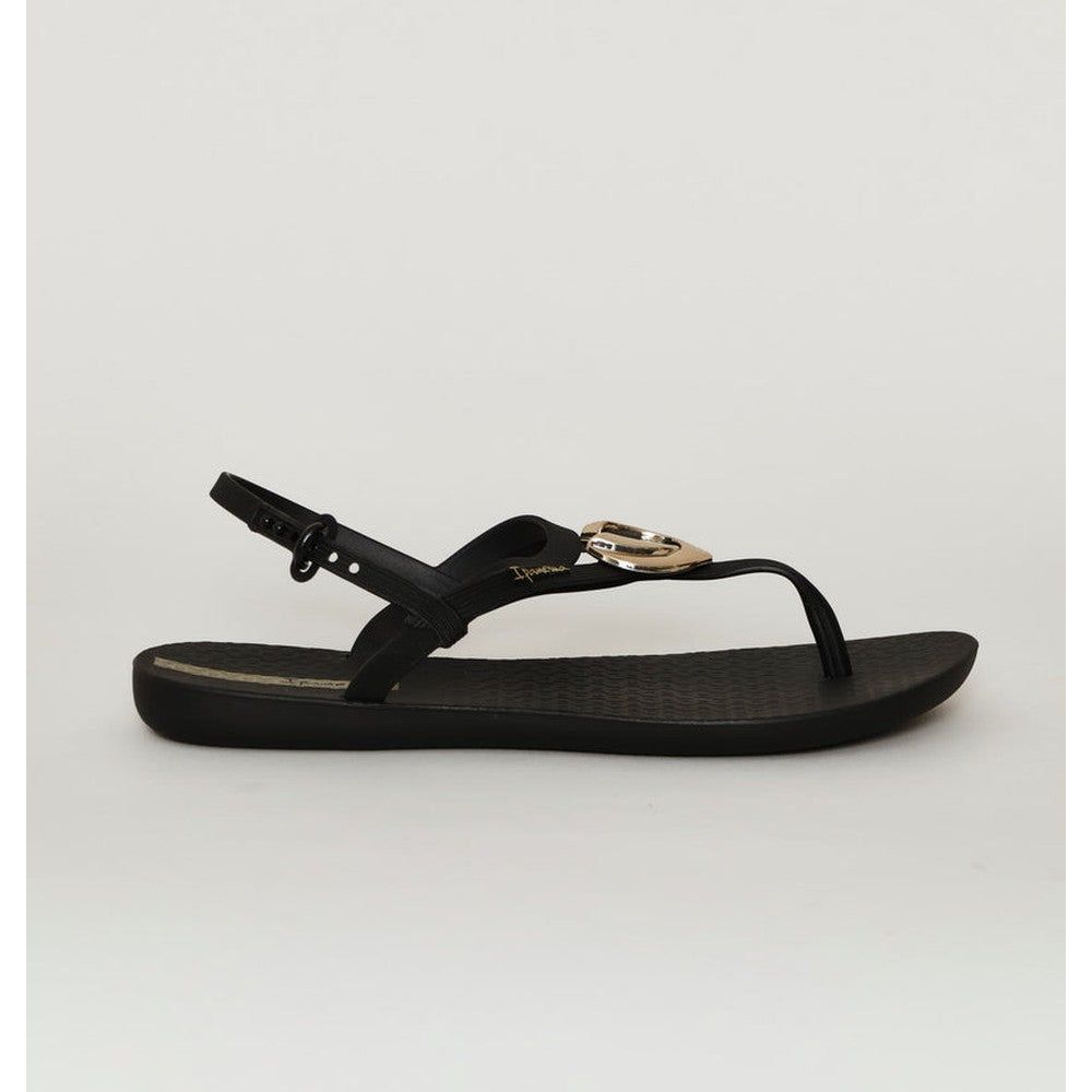 Ipanema Ladies Classy Dreamy Sandals In Black & Gold