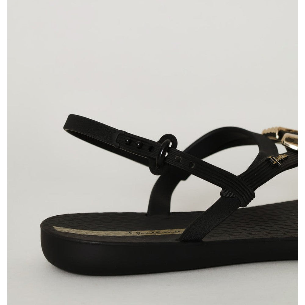 Ipanema Ladies Classy Dreamy Sandals In Black & Gold