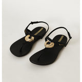 Ipanema Ladies Classy Dreamy Sandals In Black & Gold