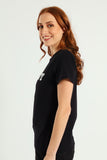 Sissy boy Black Regular Fit Top With Bling Design
