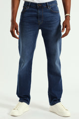Guess Mens Slim Straight Jeans In Medium Wash