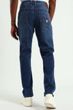 Guess Mens Slim Straight Jeans In Medium Wash