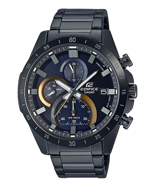 Casio Ediface Chronograph Gents Watch In Gunmetal & Purple