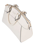 Elle Embossed Dome Bag In Cream