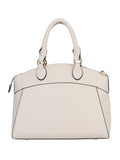 Elle Embossed Dome Bag In Cream