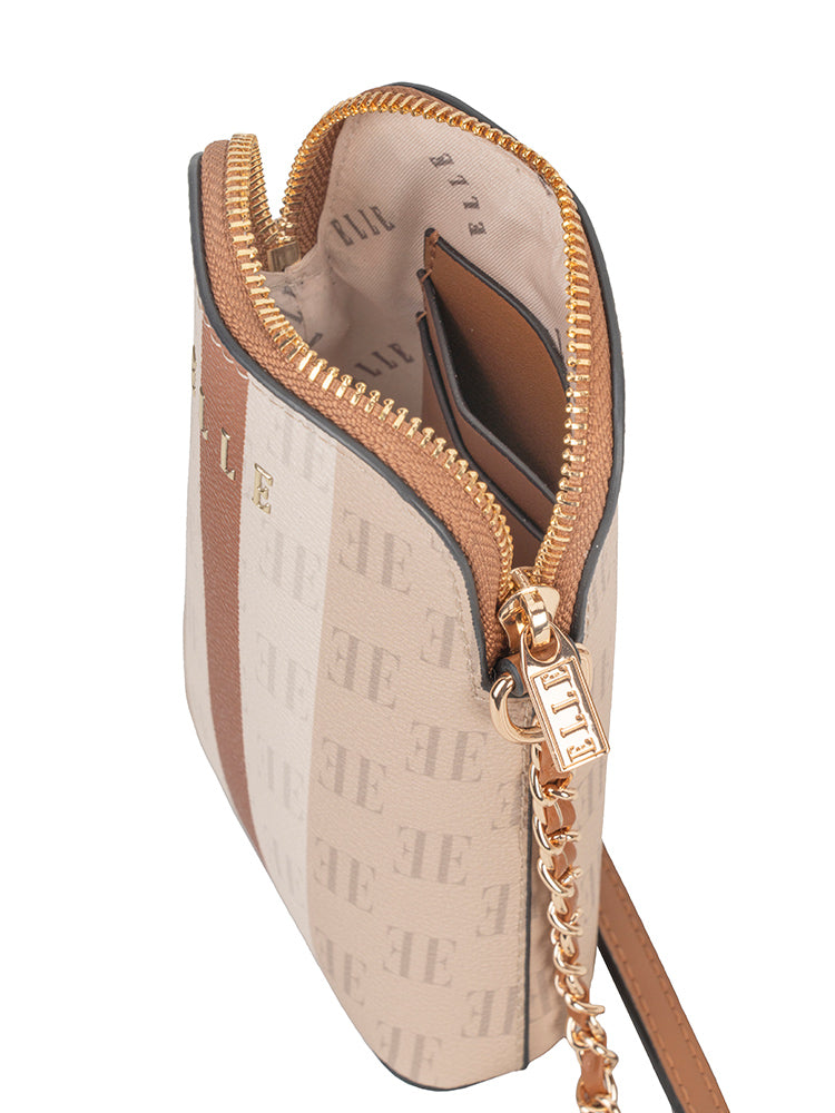 Elle Embossed Phone Sling Bag In Multi