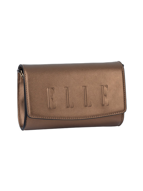 Elle Broadway Clutch Bag In Gold