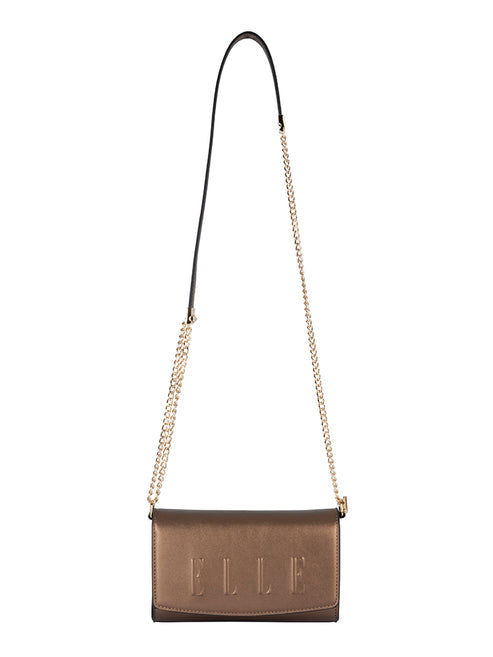 Elle Broadway Clutch Bag In Gold