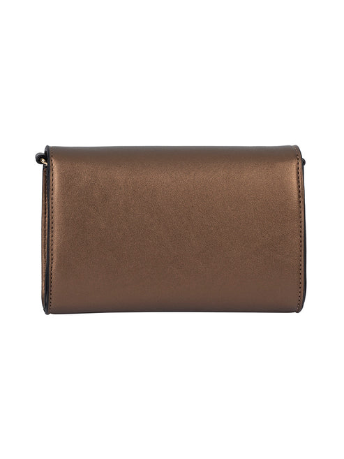 Elle Broadway Clutch Bag In Gold