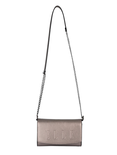 Elle Broadway Clutch Bag In Gun Metal