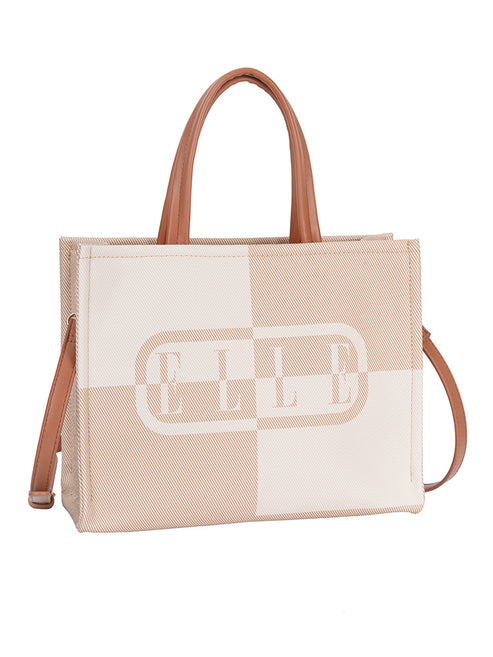 Elle Womens Avant Garde Medium Shopper In Beige