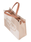 Elle Womens Avant Garde Medium Shopper In Beige