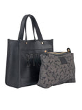 Elle Cut Out Small Shopper Bag In Black