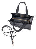 Elle Cut Out Small Shopper Bag In Black