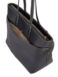 Elle Womens Belt Buckle Tote In Black