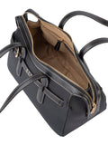 Elle Womens Belt Buckle Boston Bag In Black
