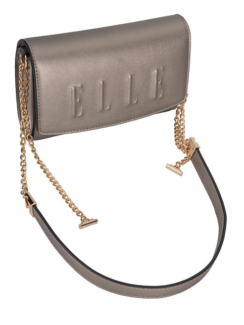 Elle Broadway Clutch Bag In Gun Metal