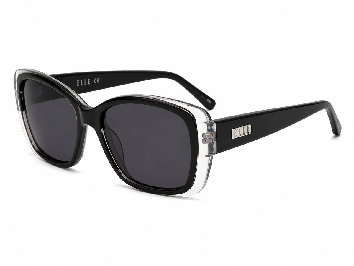 Elle Square 2 Tone Sunglasses In Black