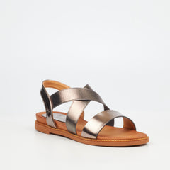 Butterfly Feet Ladies Ellie 12 Pewter Sandals