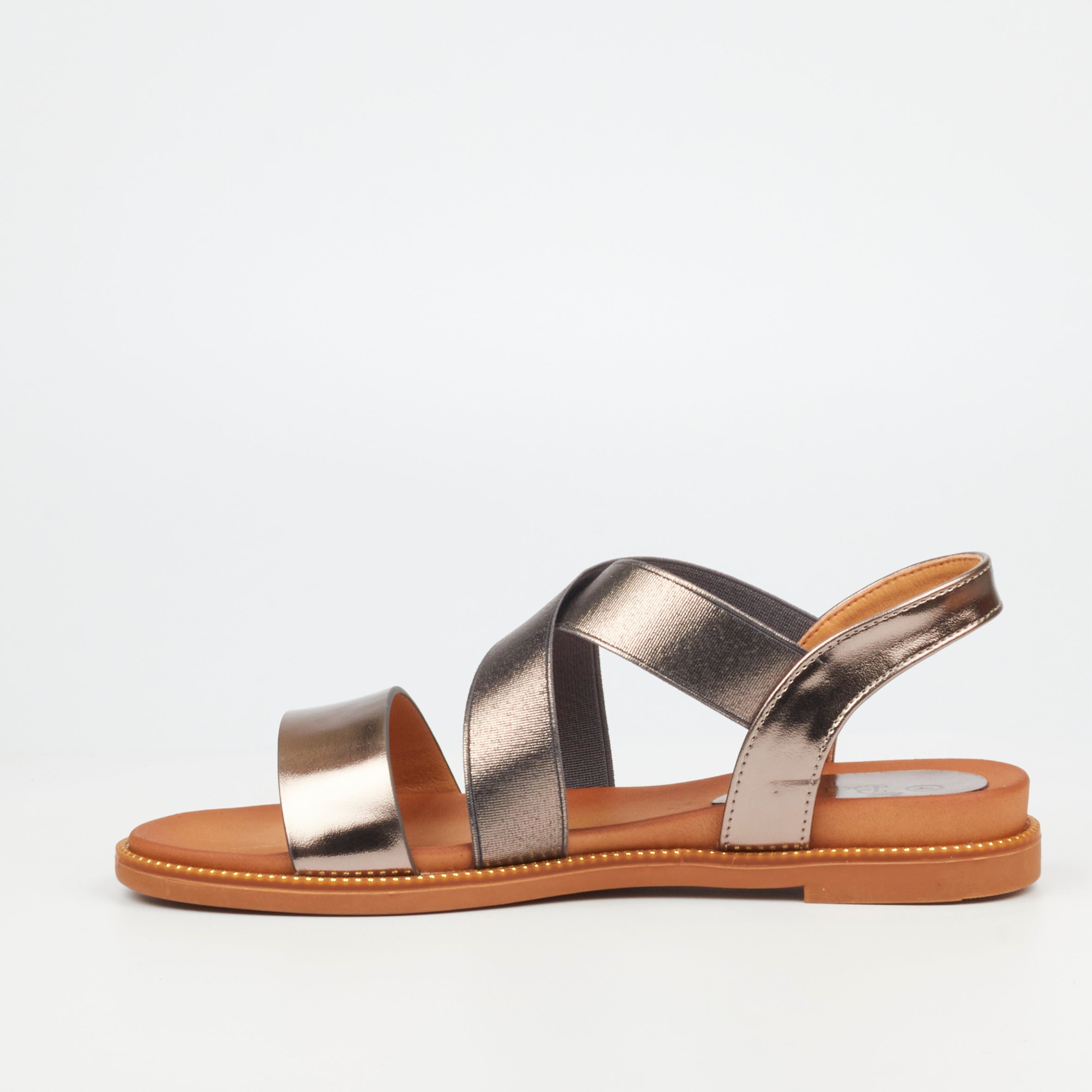 Butterfly Feet Ladies Ellie 12 Pewter Sandals